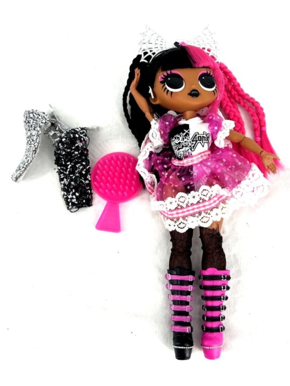 LOL Surprise OMG Metal Chick Rock Band Doll Super Sonix 9.5"